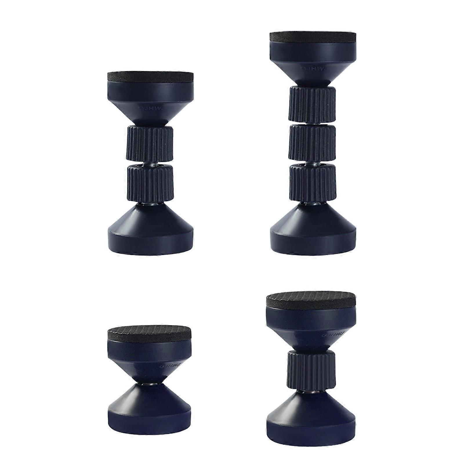 2Pcs Adjustable Threaded Bed Frame Anti-Shake Tools, Headboard Stoppers for Beds/Cabinets/Sofas, Blue (Extra Large)