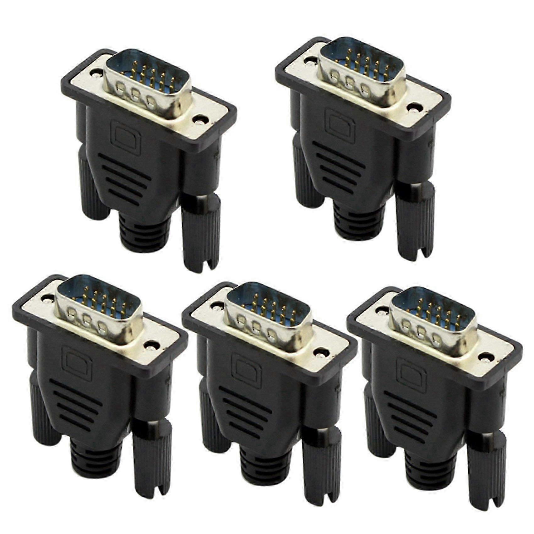 5X VGA Virtual Display Adapter Stecker Dummy Plug EDID Headless Ghost Emulator Lock Plate