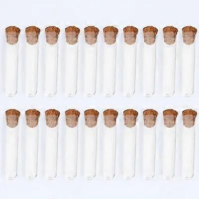 40Pcs Clear Test Tubes With Caps Transparent Tubes For Sample Storage