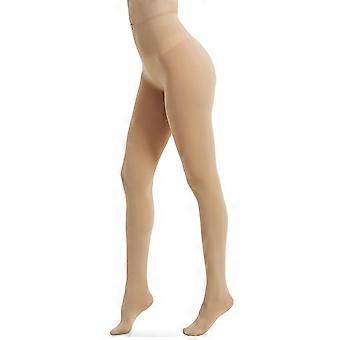 Collants pour femmes asdoklhq, couleur unie, doux et opaques, avec pieds, beige, taille S