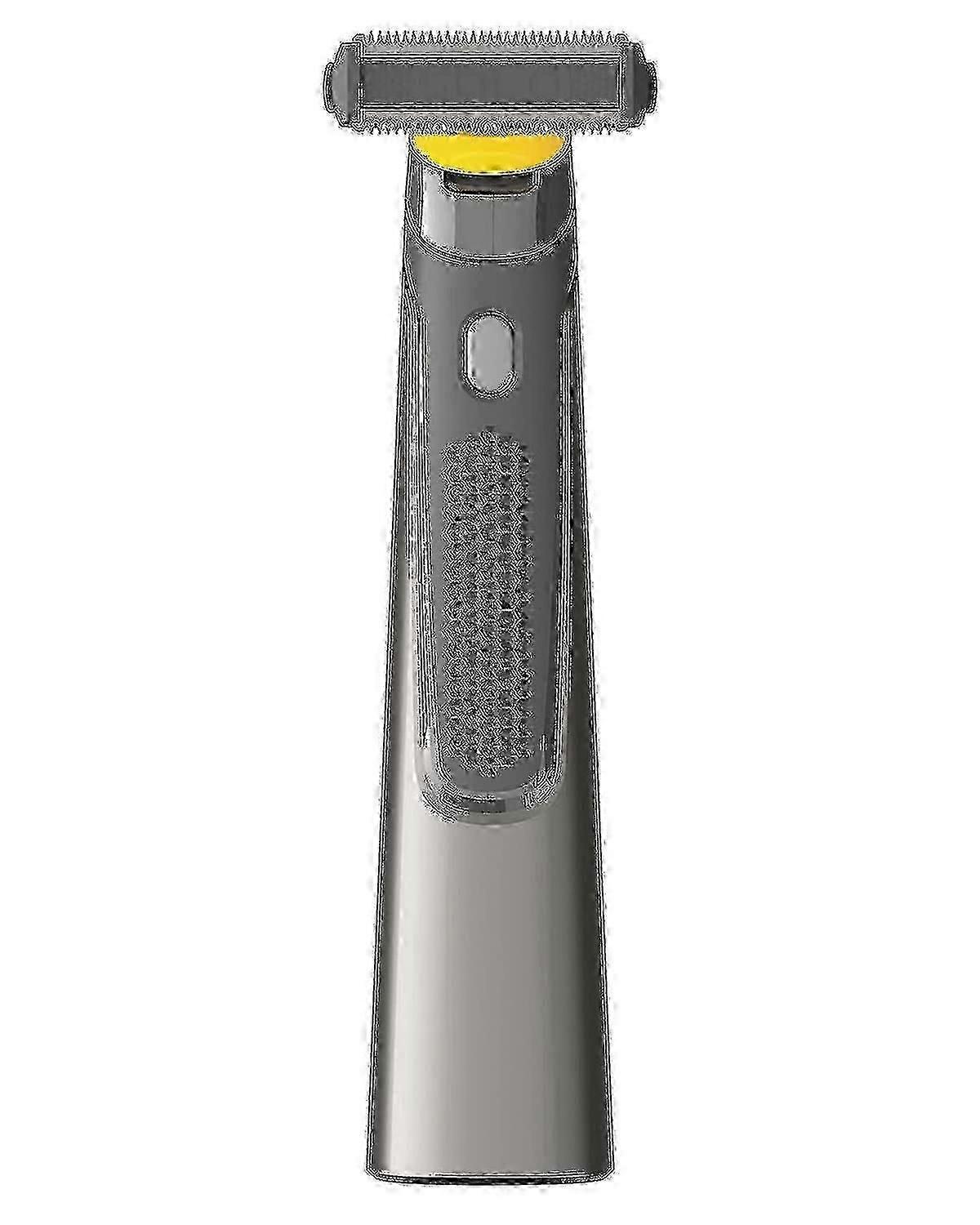 MicroTouch SOLO Titanium Rechargeable Body and Beard Razor with 3 Combs USB Precision Trimmer Waterproof,zx