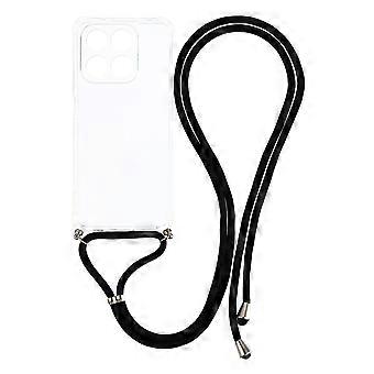 Capa para Honor X7d 4G 5G 400 Smart 5G com cantos reforçados em TPU transparente e cordão.