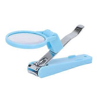 Cortauñas con lupa, recortador de uñas con lupa ajustable de visión clara para una visibilidad precisa, mango antideslizante de diseño ergonómico con
