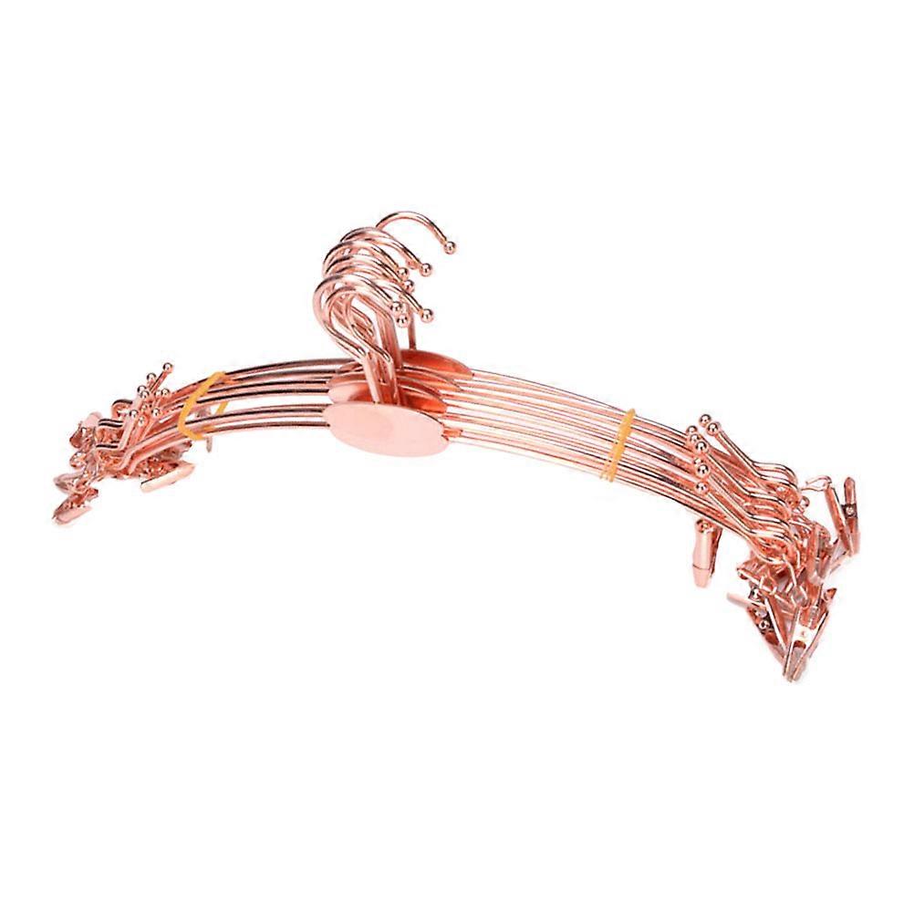 Klämmor för underkläder, 10 st, roséguld, rosa
