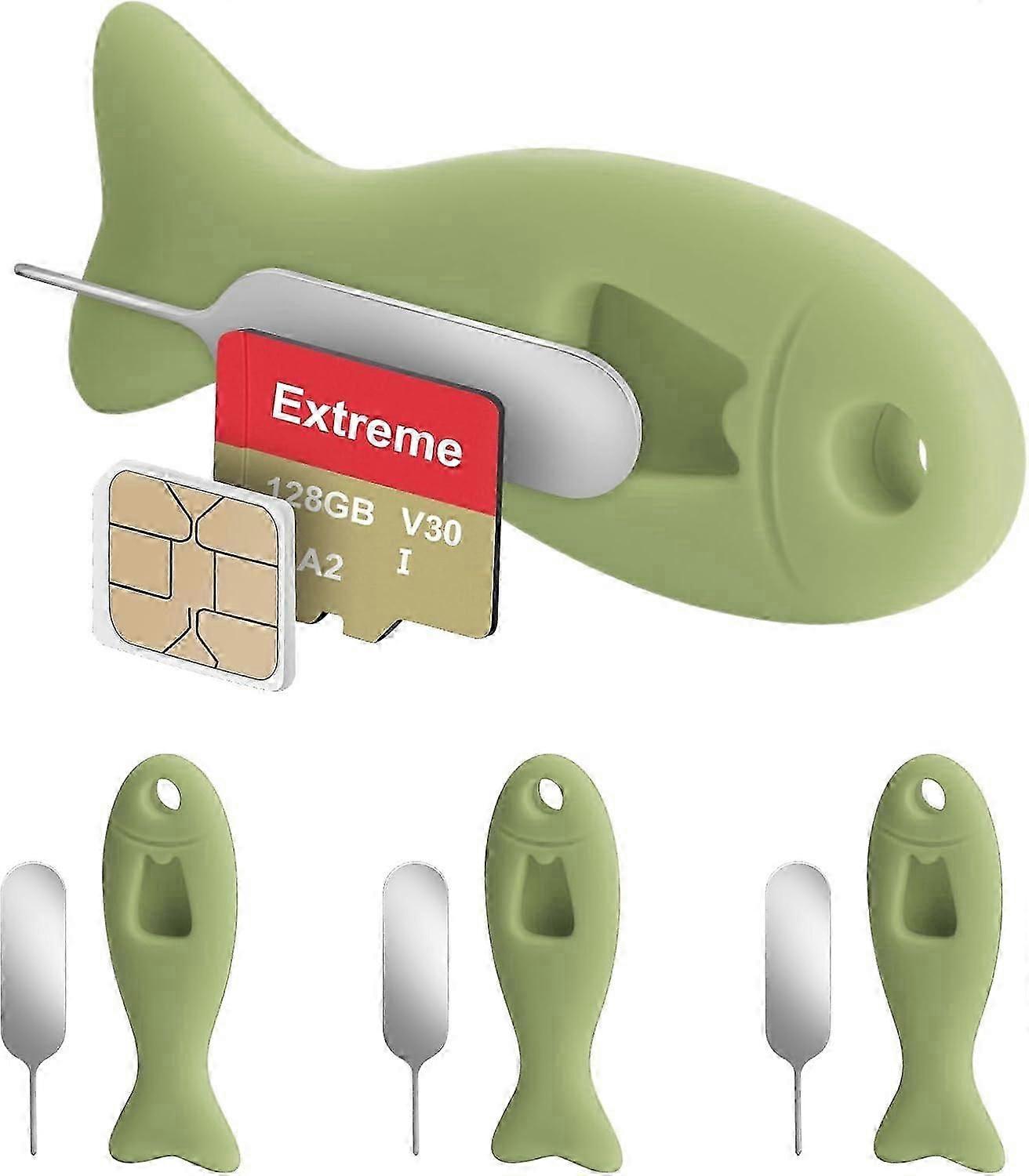 4-Pack Green SIM Card Eject Pins