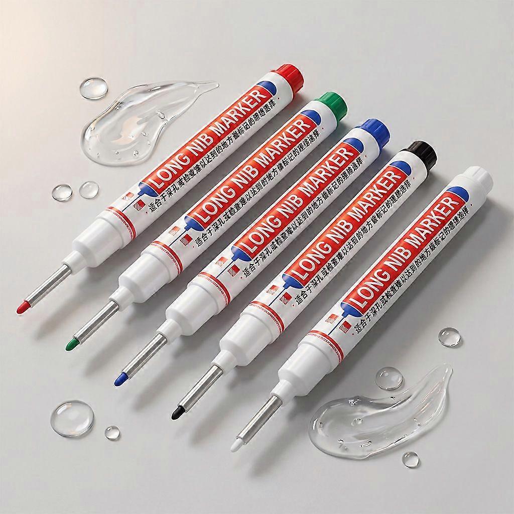 Long Nib Marker Pens (5 Colors)