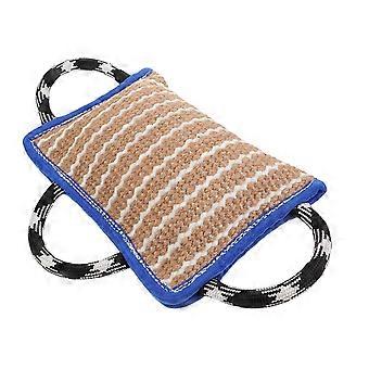 Dog Bite Pillow: Flax Bite Pillow For Dog Training - Pets Interactive Play Training - Tough Tug Toy For Puppy Interactive Play