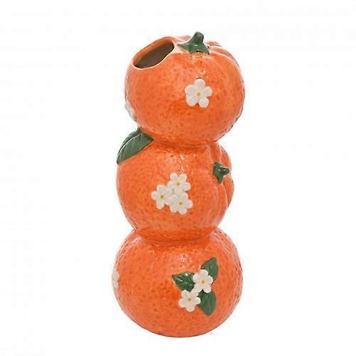 Hestia 21cm Triple Orange Vase