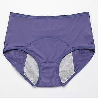 Women Menstrual Panties Comfort Leak Proof Underwear Physiological Pants For Women2pcs-bluepurple