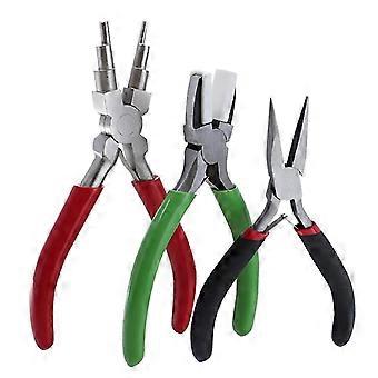 3 Pieces Jewelry Pliers Accessories Diy Tool Iron Made High Quality Pliers