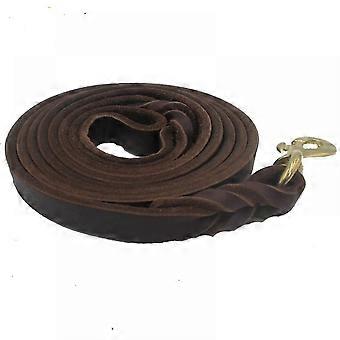 Veeki Medium Leather Dog Leash Durable, Soft And Comfortable Braided Leather Leash Suitable For Dog Training For Medium And Small Dogs