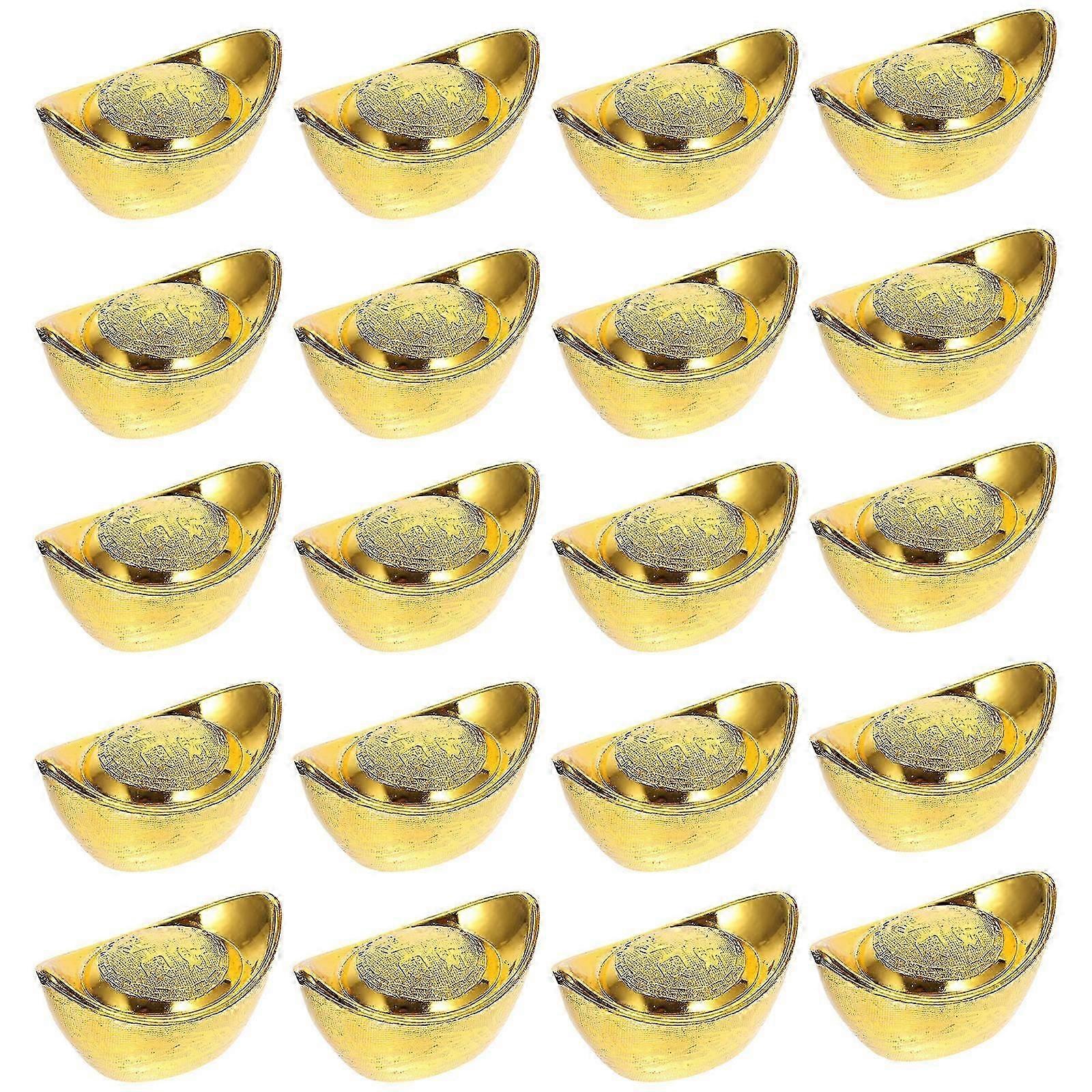 Gold Ingot Shape Candy Box for Storage 20Pcs Lightweight Candy Boxes
