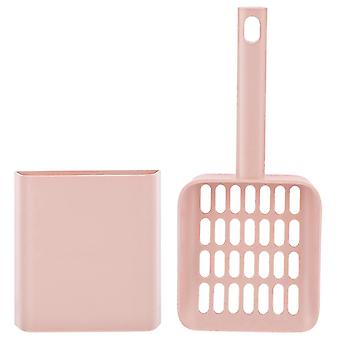 Cat Scooper for Waste Bag with Holder for Cat Owners 23.5X9cm Pink 1Set SC