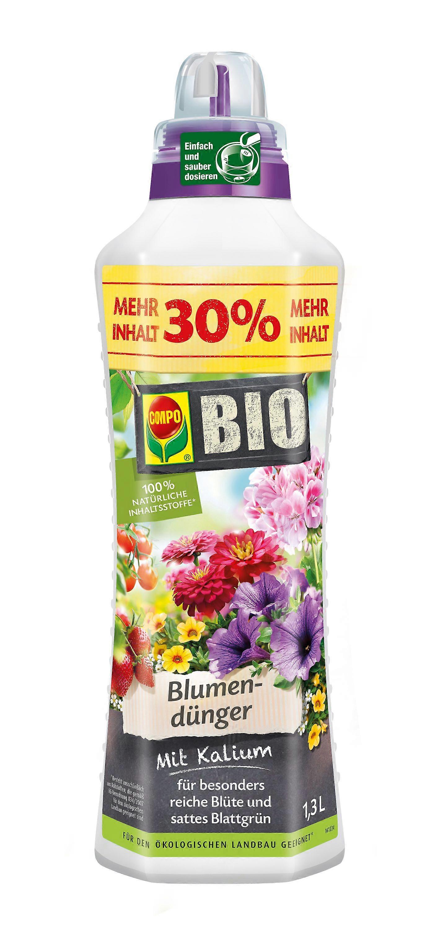 COMPO BIO Blumendünger, 1,3 Liter