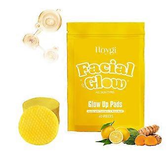 Pad detergenti alla curcuma - Detergente viso illuminante per pelli spente, 40 pastiglie