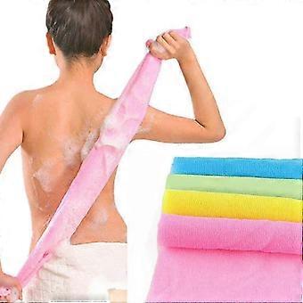 4 Pcs Multicolor Nylon Exfoliating Bath Towels, 90cm Long Body Scrub Wash Cloths for Shower & Spa (65% Off)