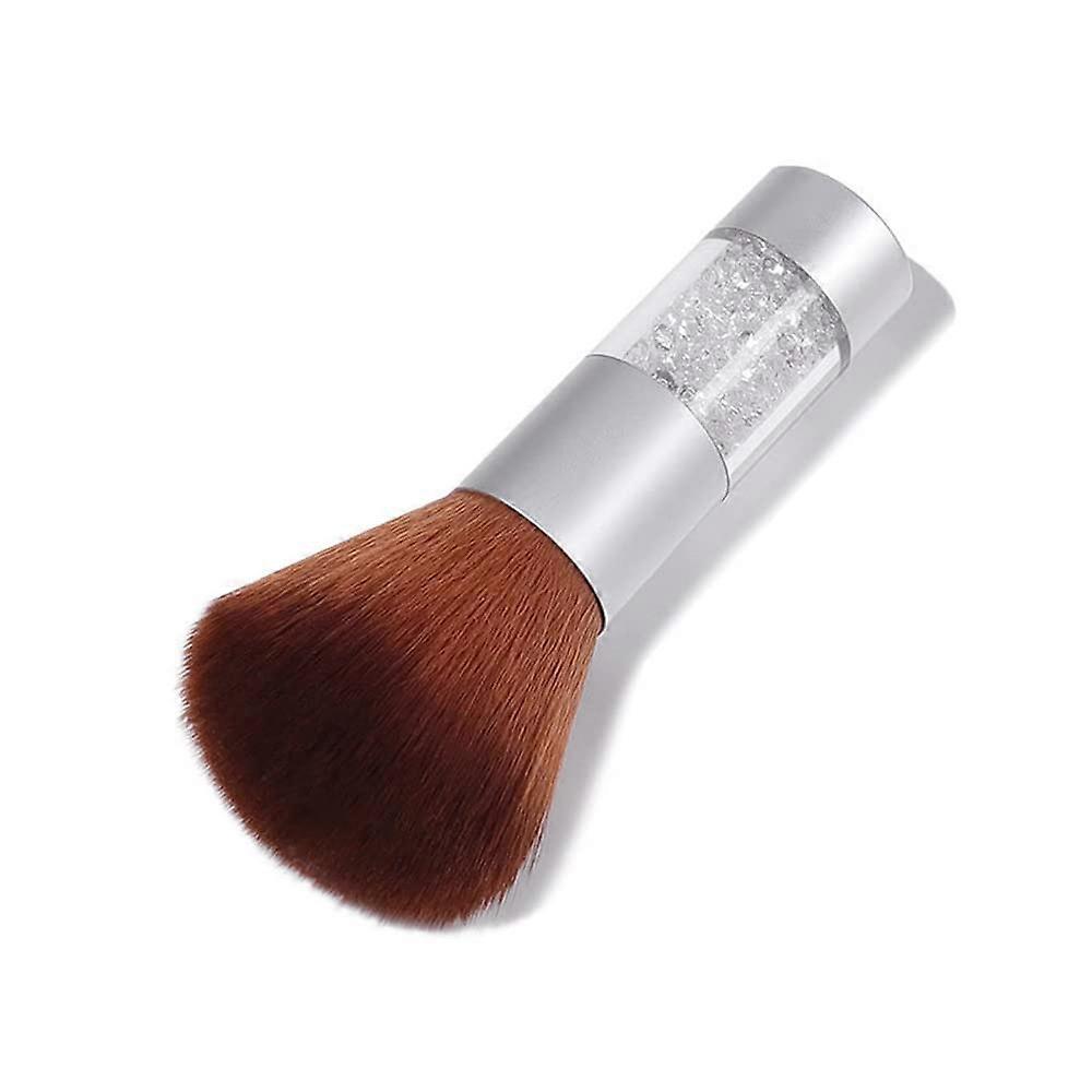 Makeup Powder Brush with Handle, Soft Nylon Mushroom Head for Even Coverage