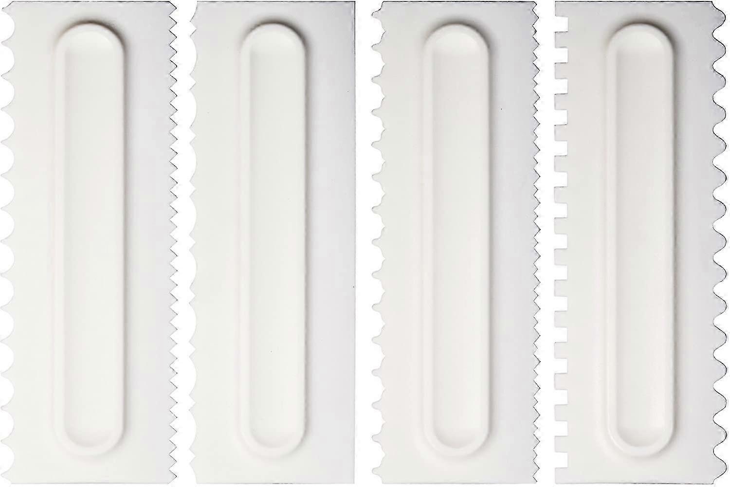 Decorating Comb and Icing Smoother, 4 Pcs Cake Scraper Set compatible with kitchen