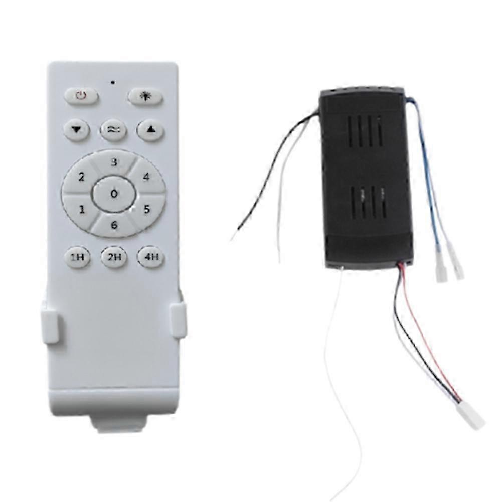 Universal Ceiling Fan Remote Control Kit Low Voltage 30w Dc Fan Light Driver Controller 6-Speed & Timing Remote