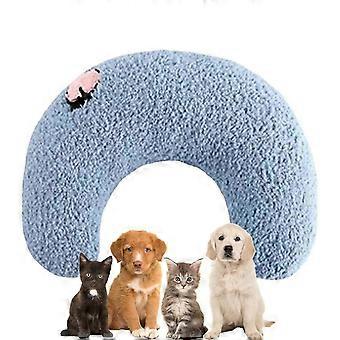 Calming U-Shaped Neck Pillow for Dogs and Cats, Travel &amp; Home Pet Bed Support