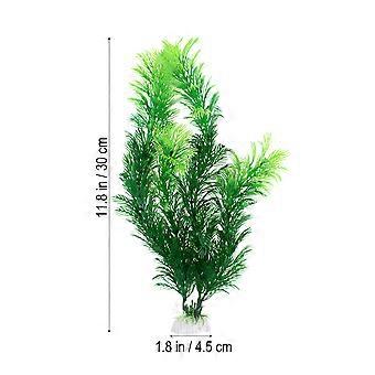 Kunstige akvarieplanter til dekorasjon 10 stk. akvarieornament grønn