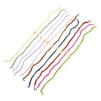 Pet Whelping Collar Woolen Yarn for Identification 10Pcs Newborn Pets