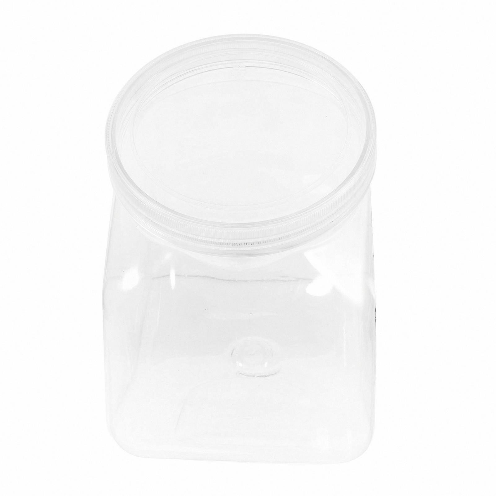 Storage Clear Plastic Candy Jar with Lid 2000Ml