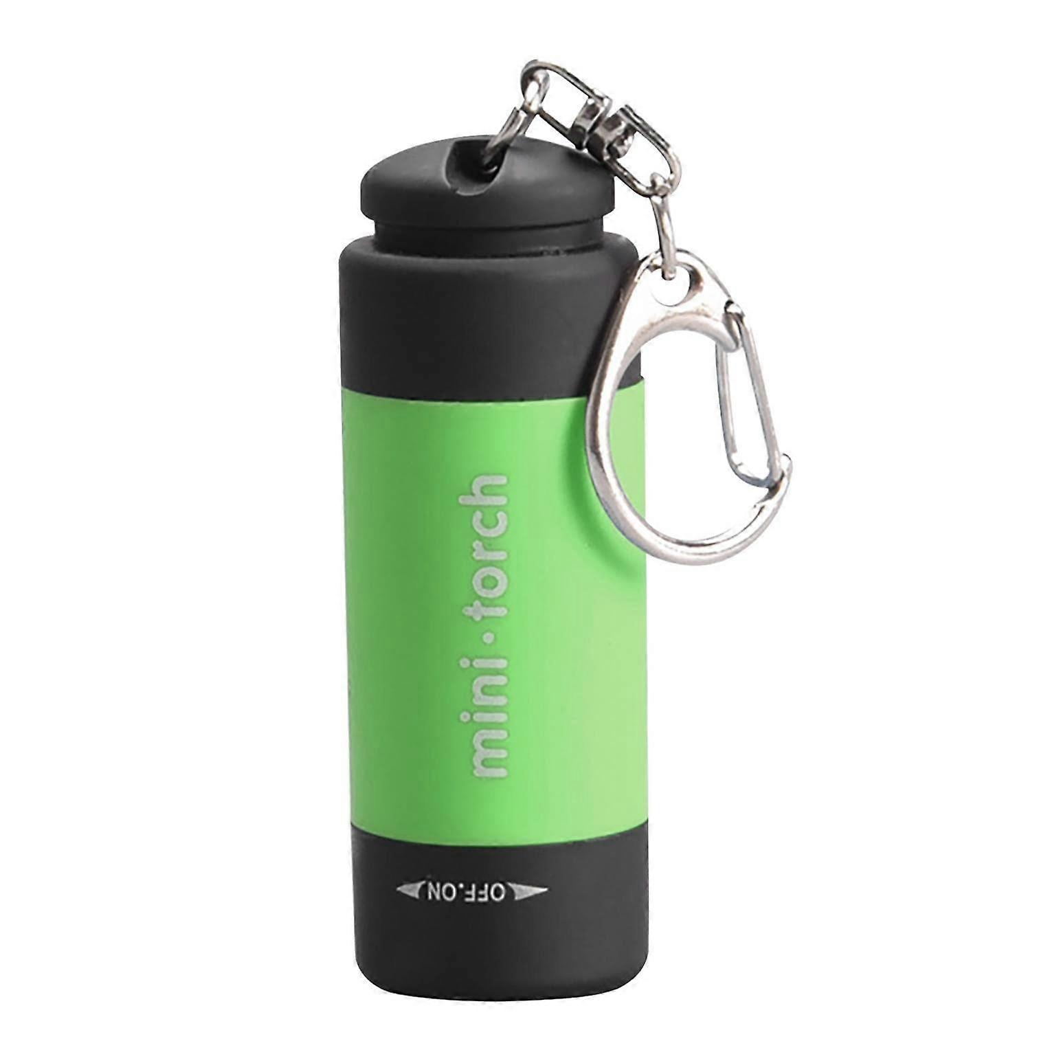 USB Rechargeable Keychain Flashlight, Mini LED Torch with Dual Light Modes, Waterproof for Camping