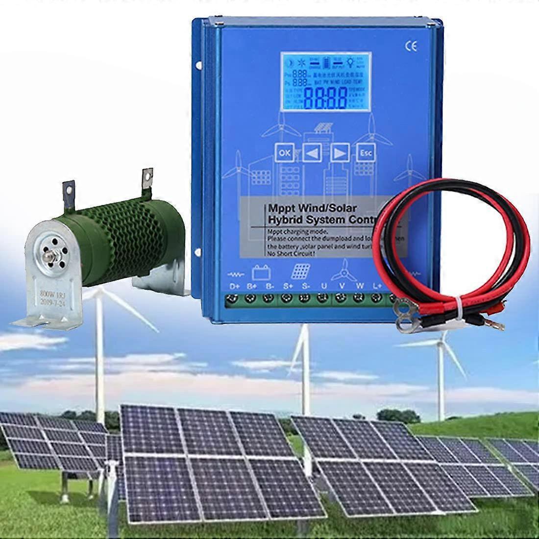 6000W Wind Solar Hybrid Charge Controller 48V MPPT Boost, Efficiency Dual Input OffGrid