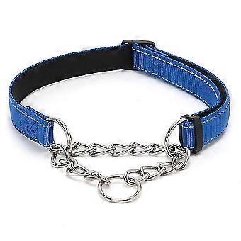 Reflective Dog Collar with Gentle Control, Training Dog Collars for Medium Large Dogs, Adjustable Length with Separate Attachment Point for ID Tag