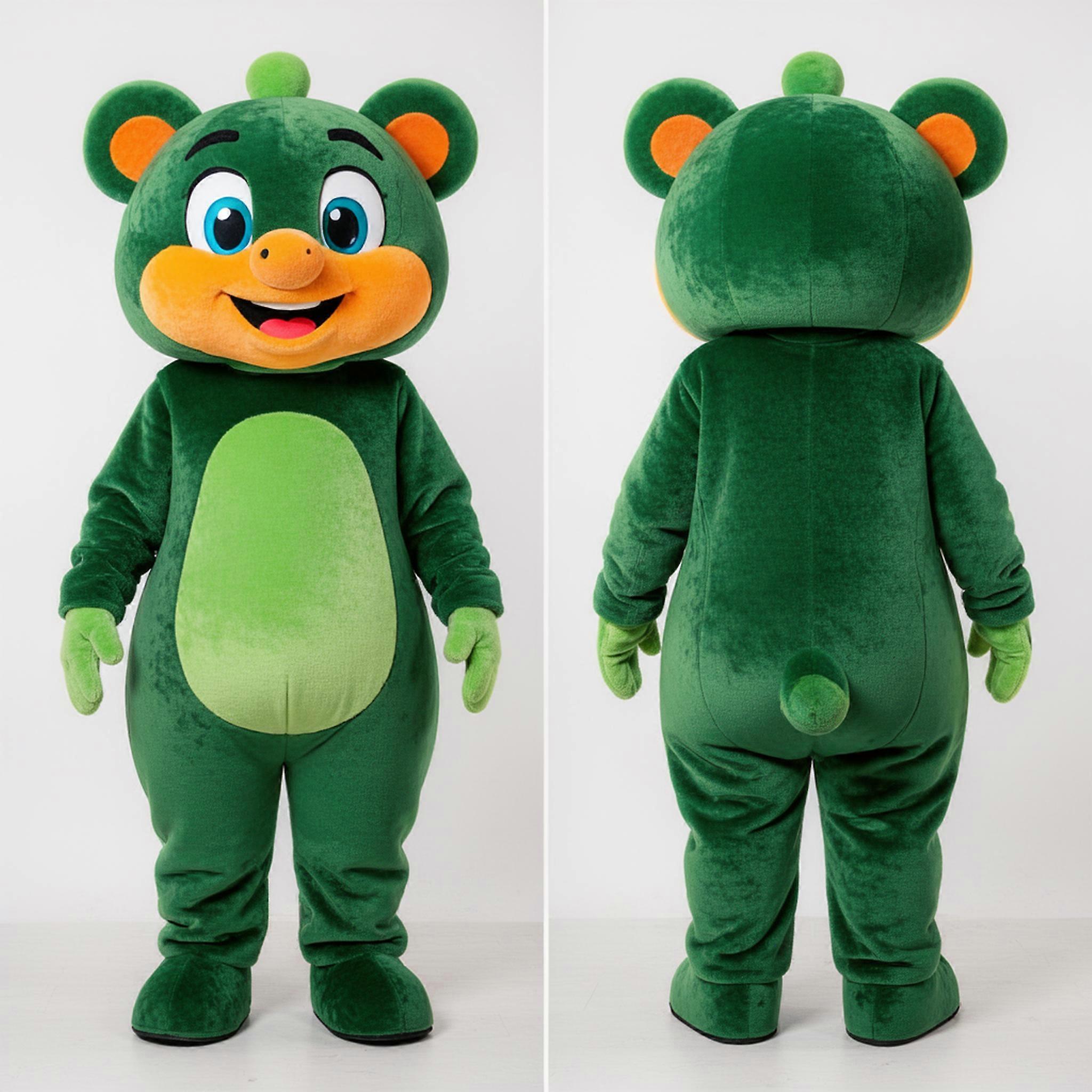MASTICOT Forest Green Cartoon Juggle Mascot