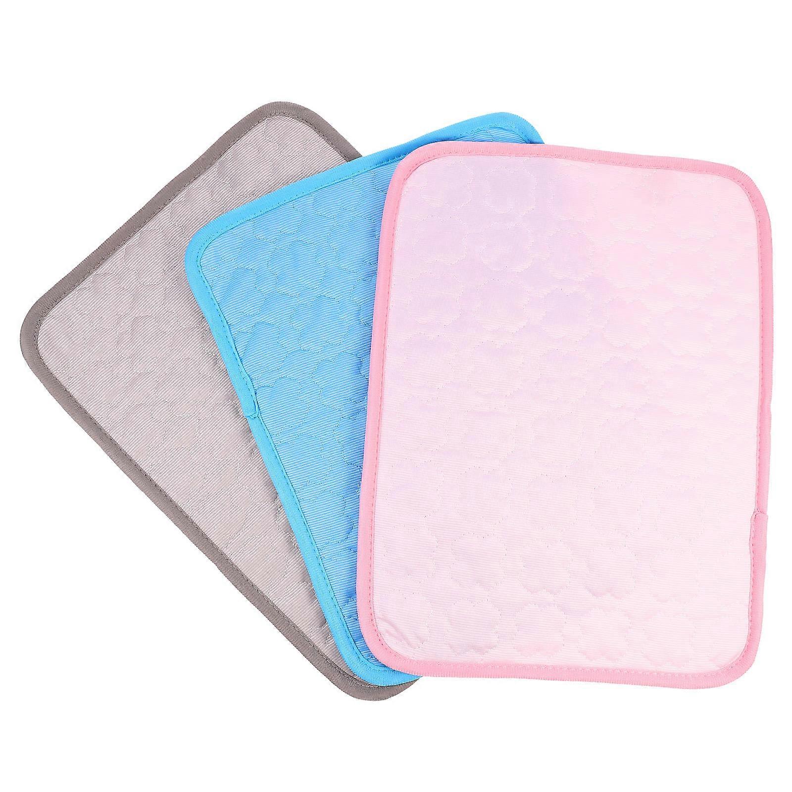 Small Pet Cooling Mat Hamster Training Pad 3Pcs Set Washable