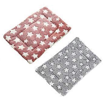 2 STÜCKE Kleine Haustier Spiel Bett Matte Lebensraum Dekor Käfig Versteck Bett Kaninchen Warme Fleece Pad Herbst Winter Käfig Matte Haustierbedarf