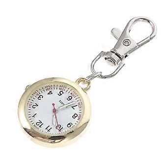 Metallene Krankenschwester-Taschenuhr mit Aufhängehaken zur Dekoration, 1 Stück, Gold
