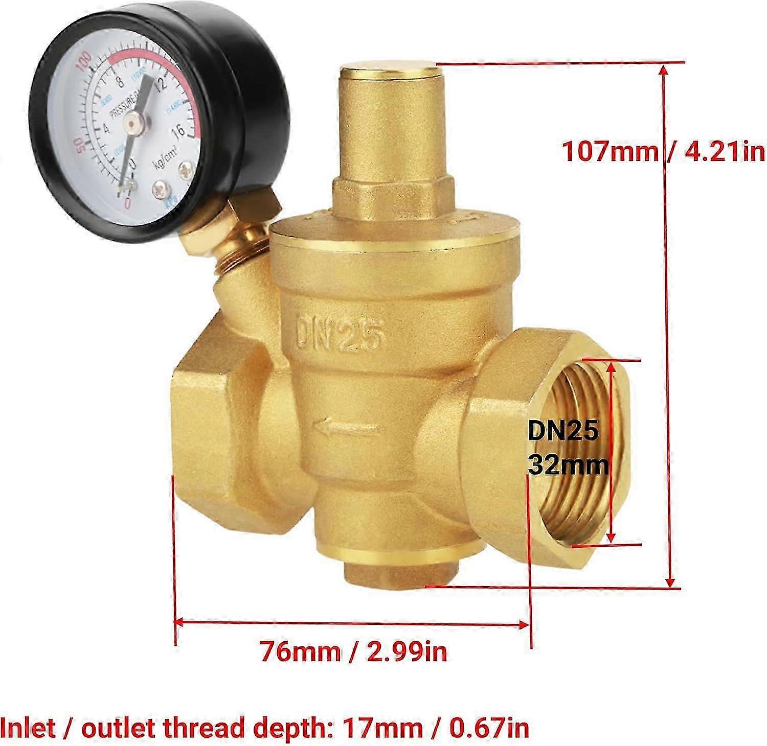 Adjustable Brass Water Pressure Valve
