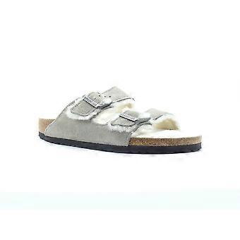 Birkenstock Arizona Shearling Sandales Femme - Stone