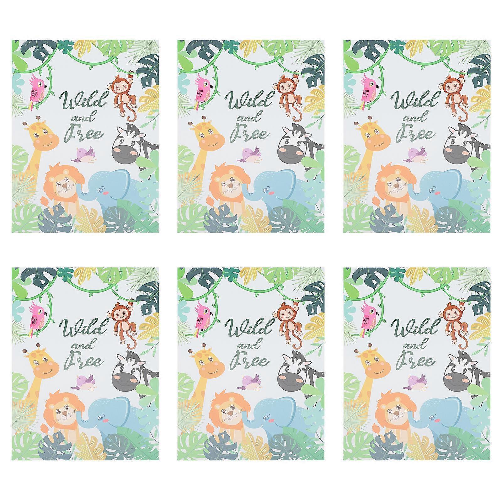 Invitation d'anniversaire sur le thème de la jungle pour une fête prénatale (25 cartes)