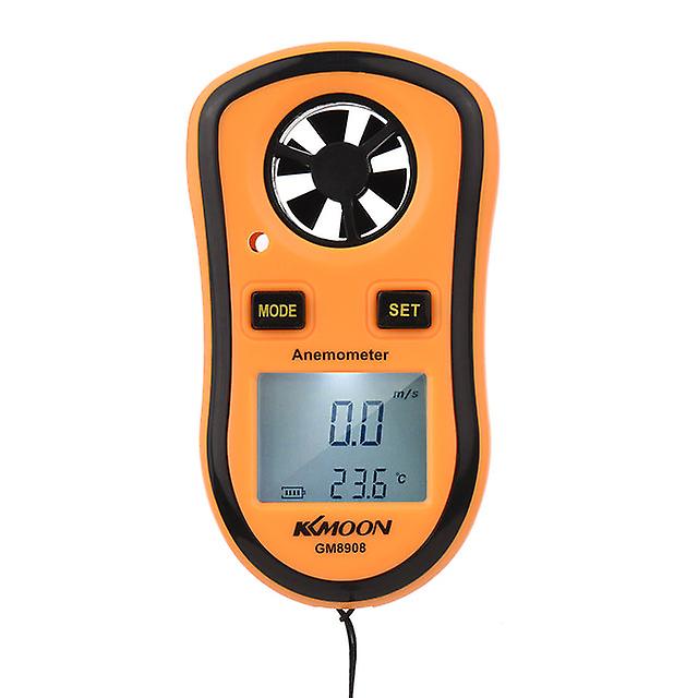 Kkmoon Gm8908 Digital Anemometer Handheld Wind Speed Meter Gauge Air Velocity Temperature Tester With Lcd Backlit Wind Chill