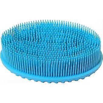 Zachte siliconen rugschrobber met lichaamsborstel voor exfoliatie en reiniging (blauw)