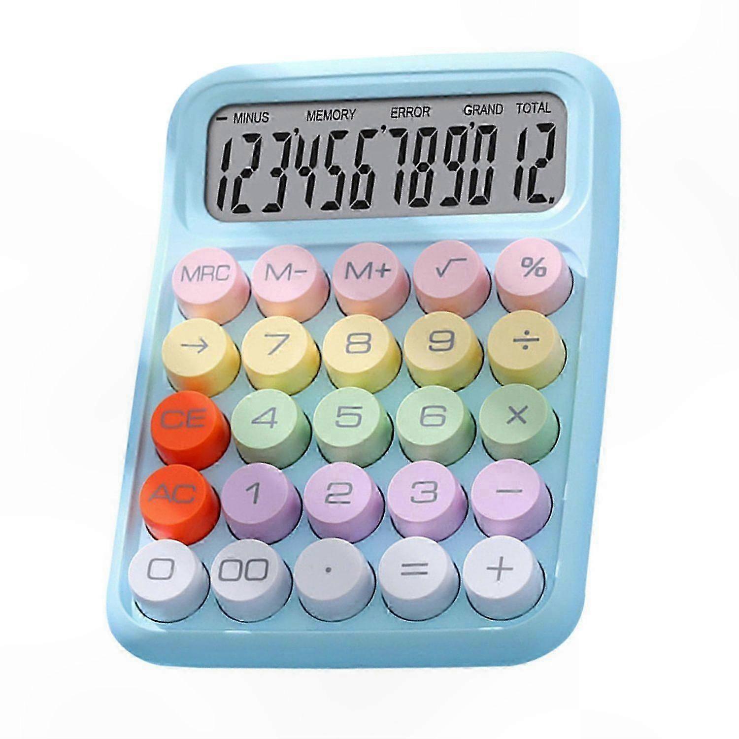 Precision Calculator Featuring Mechanical Switch, Large LCD Display, and Clear Button Layout for Accurate Operations