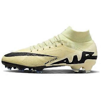 Chuteiras Nike Mercurial Superfly 9 FG para Campo Firme Unissex Bege e Preto DJ5598-700
