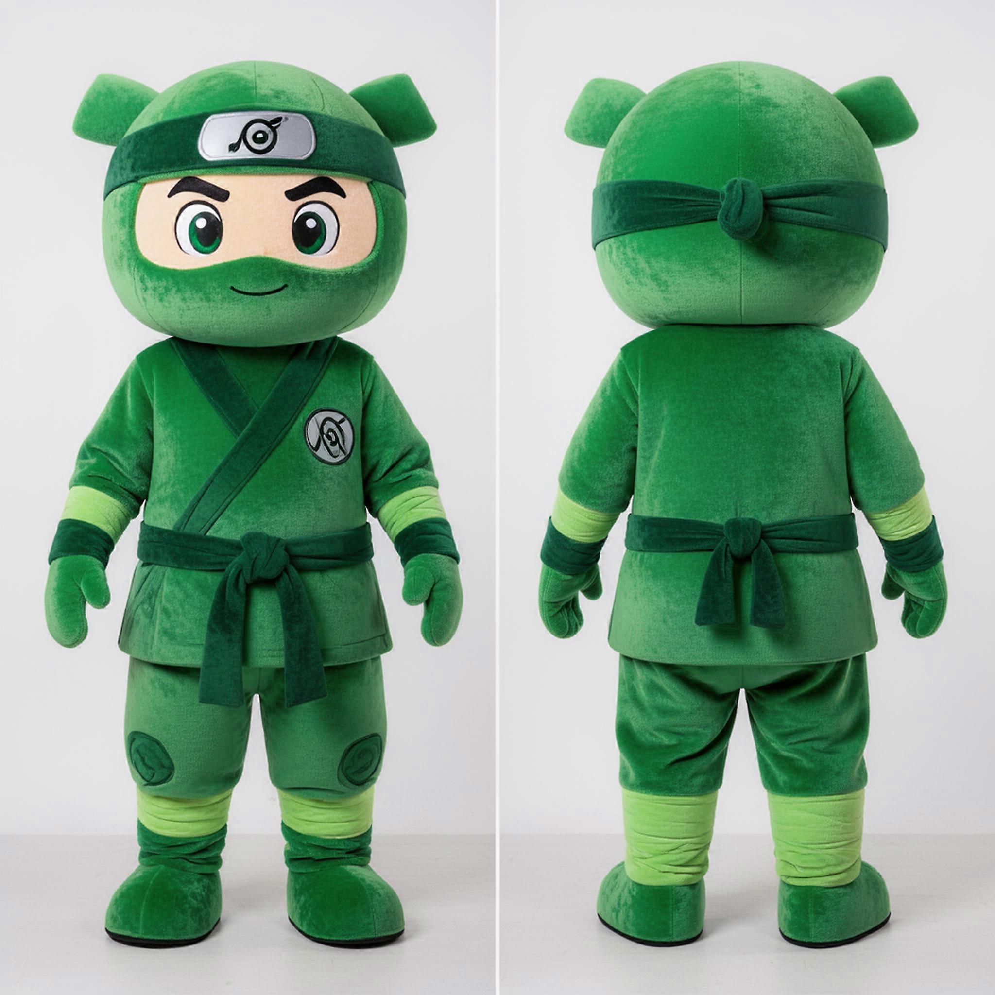 MASTICOT Emerald Green Stealthy Ninja Mascot