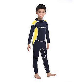 Kids 3mm Neoprene Wetsuit Full Body Long Sleeve Swimming Diving Water Sports Ages 4-12