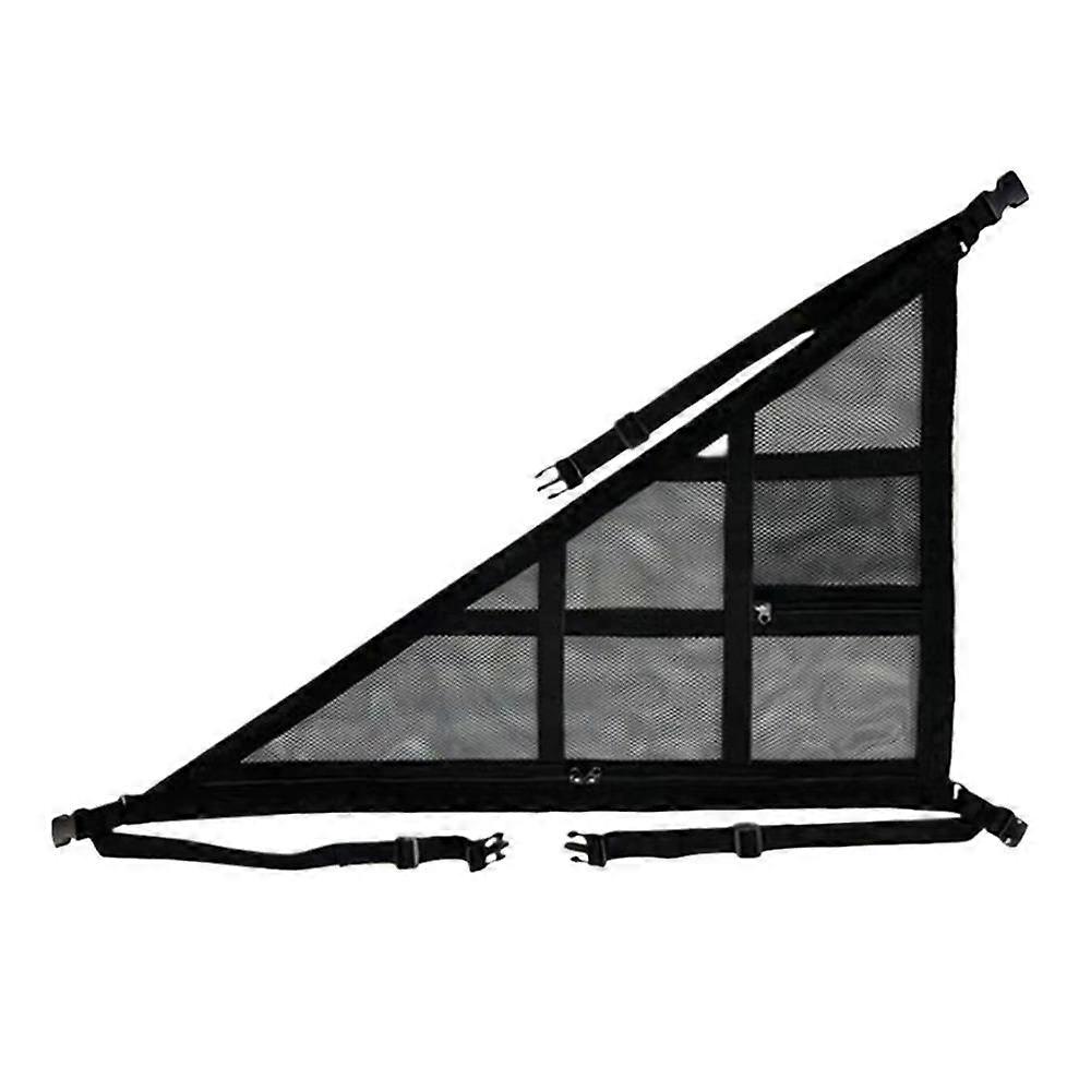 Double-layer Car Ceiling Triangle Net Adjustable Anti-fall Triangular Ceiling Storage Bag Space Saving Large Capacity