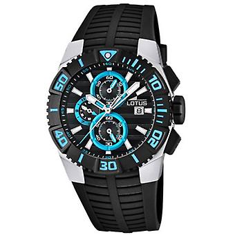 Lotus Quartz Analog Man Watch with L15778/7 Polyurethane Bracelet