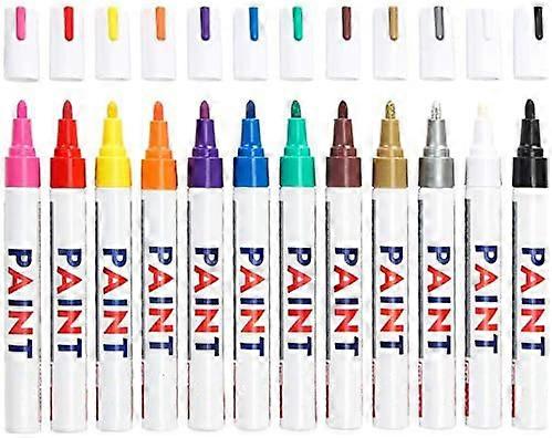 Multipurpose Permanent Paint Markers Quick-Drying Waterproof