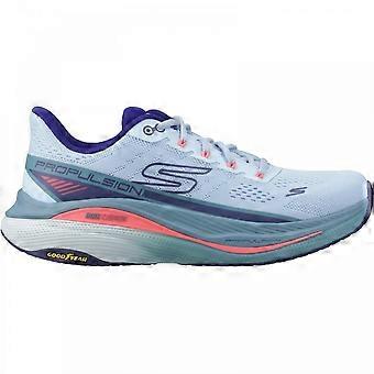 Women's Skechers Max Cushioning Propulsion | Light Blue/Navy | Womens Lightweight Trainers