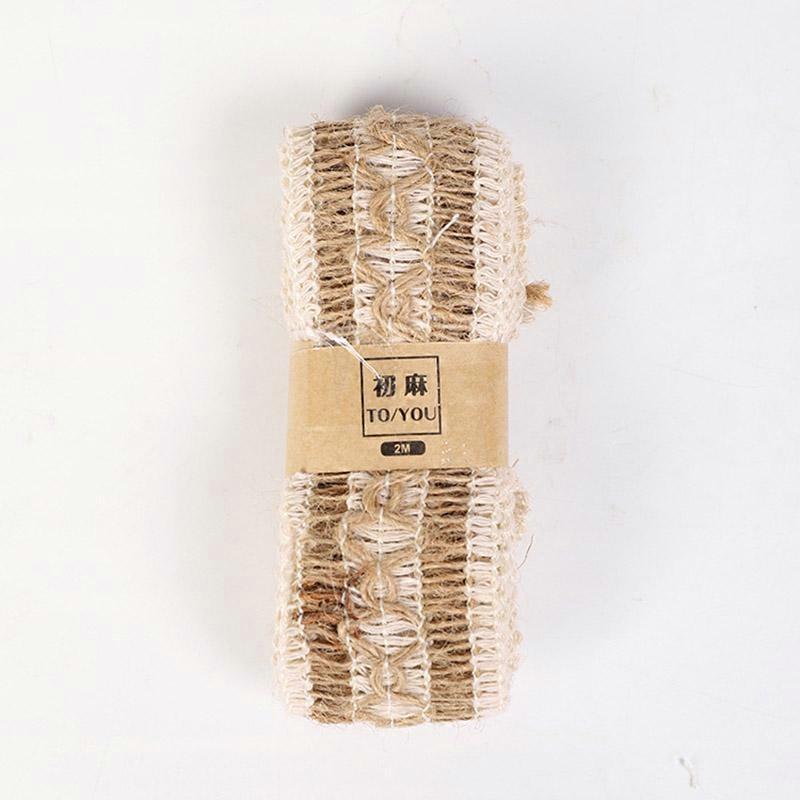 Natural Jute Burlap Ribbon - 2M Roll