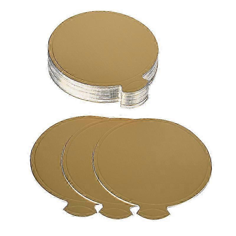 Glossy Gold 9cm Cake Rounds