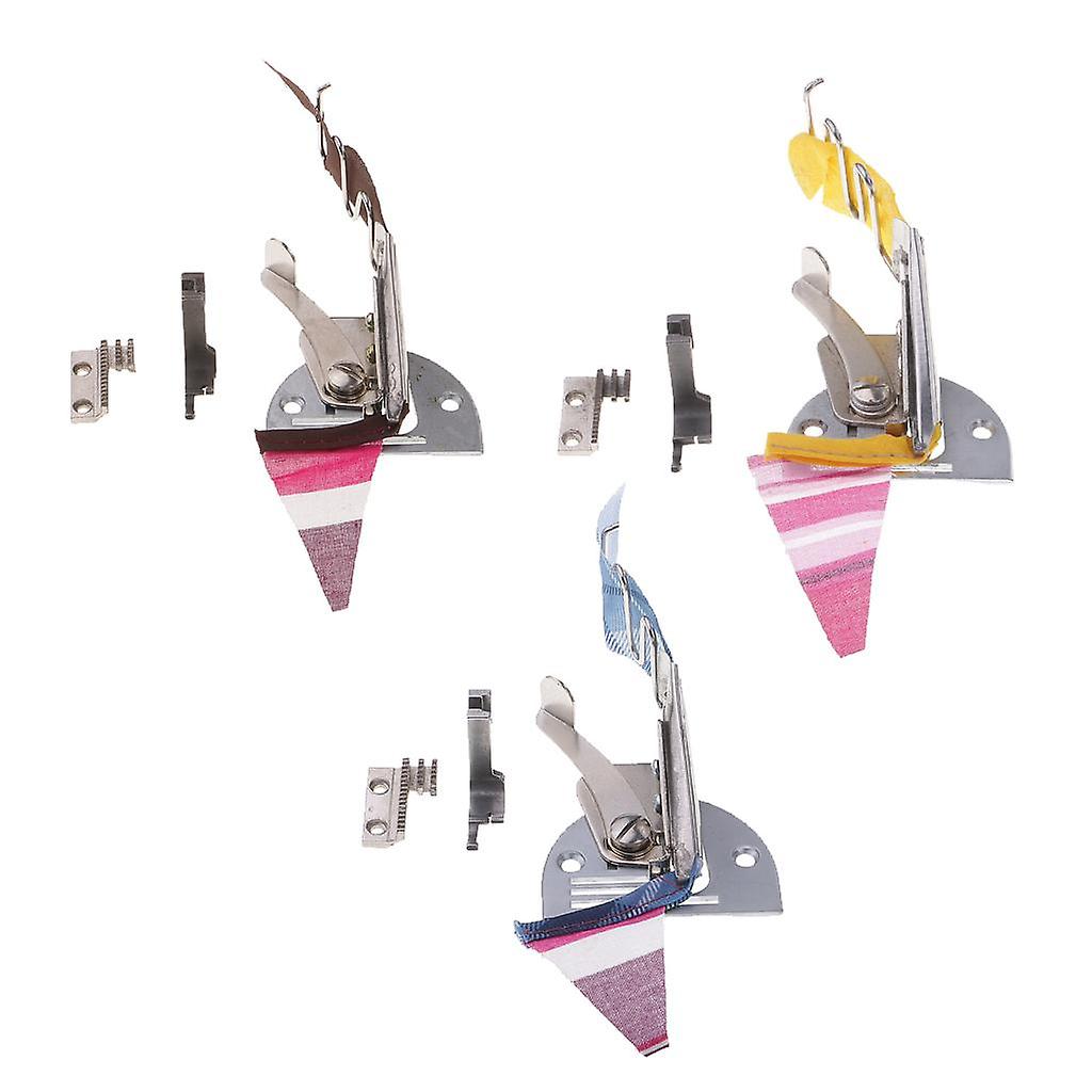 3pcs Double Fold Angle Binder Industrial Sewing Machine Binding Attachment